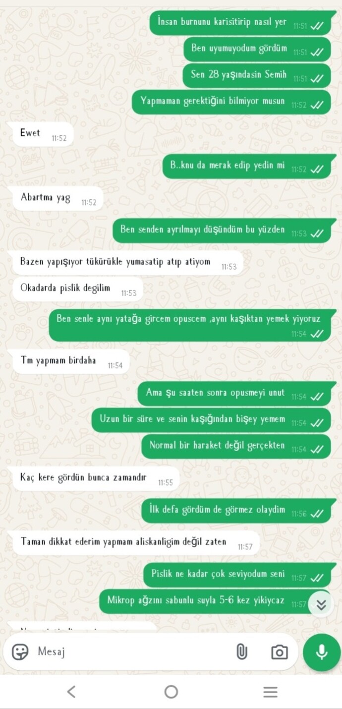 Sümügünü yedi sizce bidaha yapar mı?