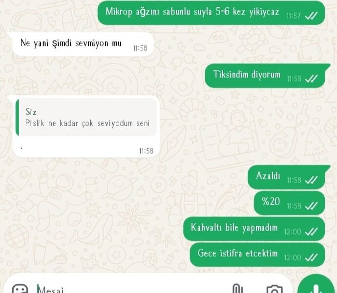 Sümügünü yedi sizce bidaha yapar mı?