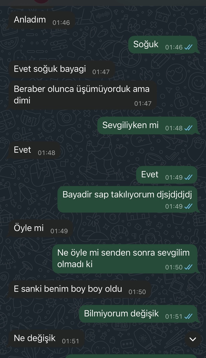 Eski sevgilim duygusal mi yaklaşmış duygusuz mı?