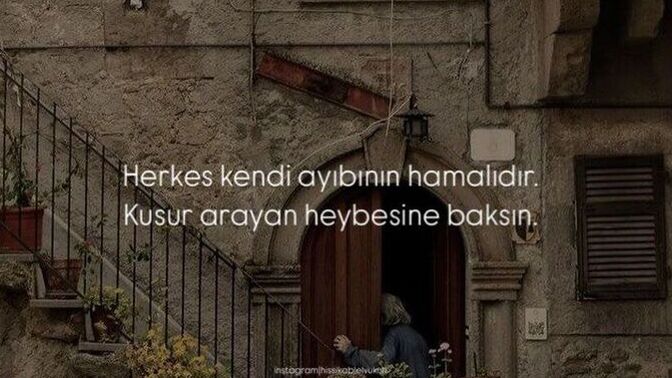 Kusur, kusur arayanın kendisinde midir?