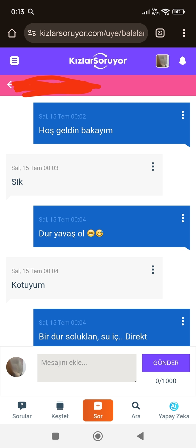 Hazırlıklı bile olamam bu tavıra
