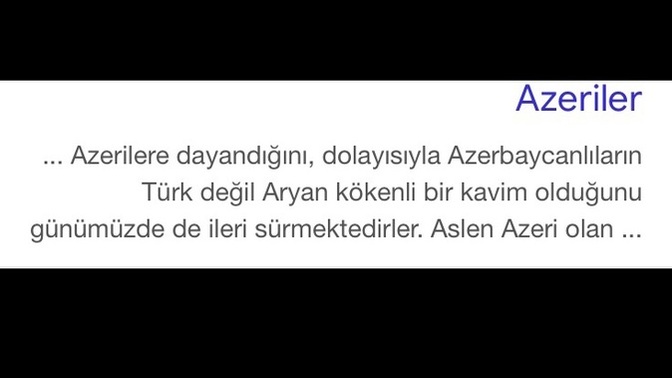 Wikipedia Azerilerin türk olmadıklarını söylüyor düşünceniz nedir?