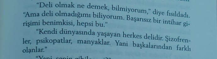 Kitap okurmusunuz? Delilik nedir?