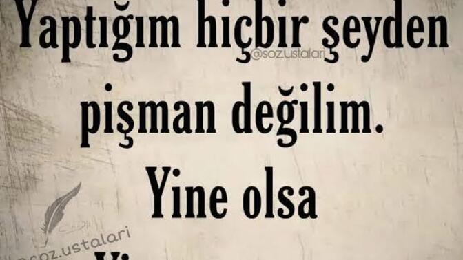 Arkana bakınca keşke yapsaydım dediğin neler oldu?