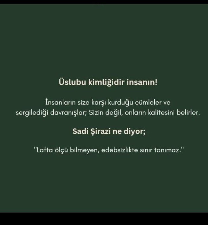 Her insan karakterinin gereğini mi sergiler?