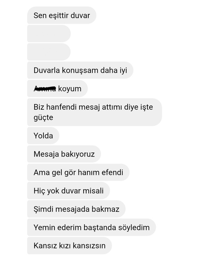 Disardaydim mesajına bakamadım dediği seylere bakın haklı mı?