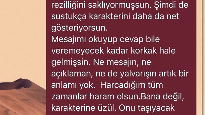 Aldattı, mesajları ss atmama rağmen bahanecisin dedi?