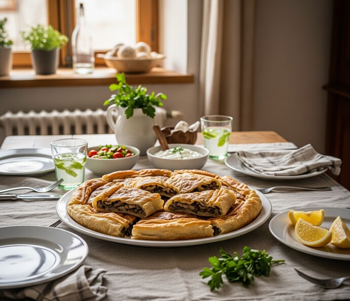 Mantarli börek yaptim severmisiniz?
