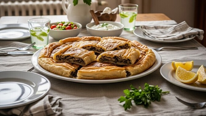 Mantarli börek yaptim severmisiniz?