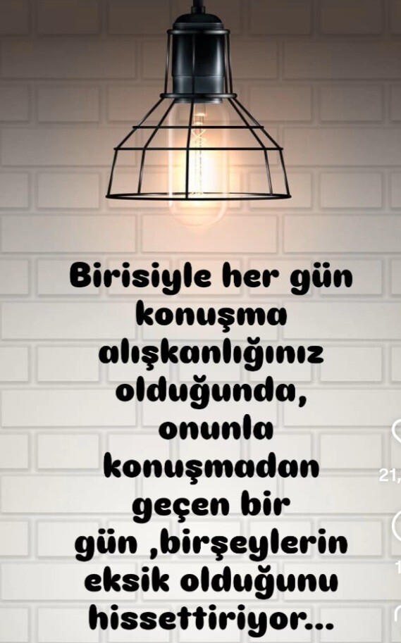 Eksikliğini hissettiğiniz ya da  eksikliğinizi hissettirdiğiniz var mı?