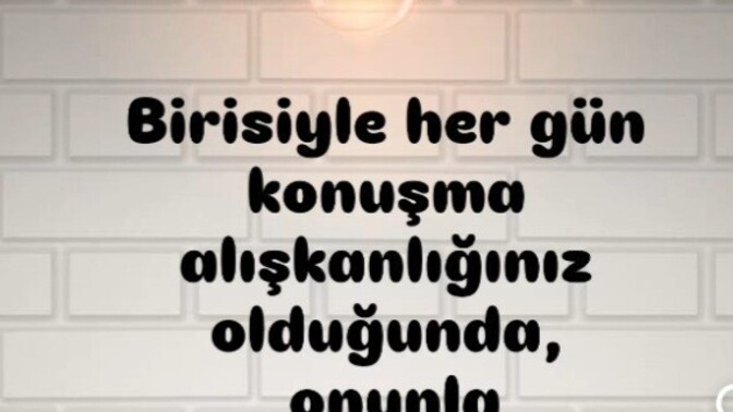 Eksikliğini hissettiğiniz ya da  eksikliğinizi hissettirdiğiniz var mı?