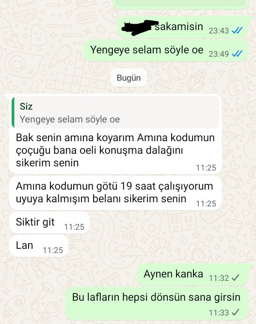 Sevgilimle bugün bu şekilde kavga ettik bana küfür etti?