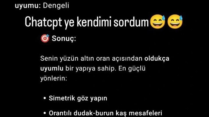 Yüzünüzün altın oranı % kaç?