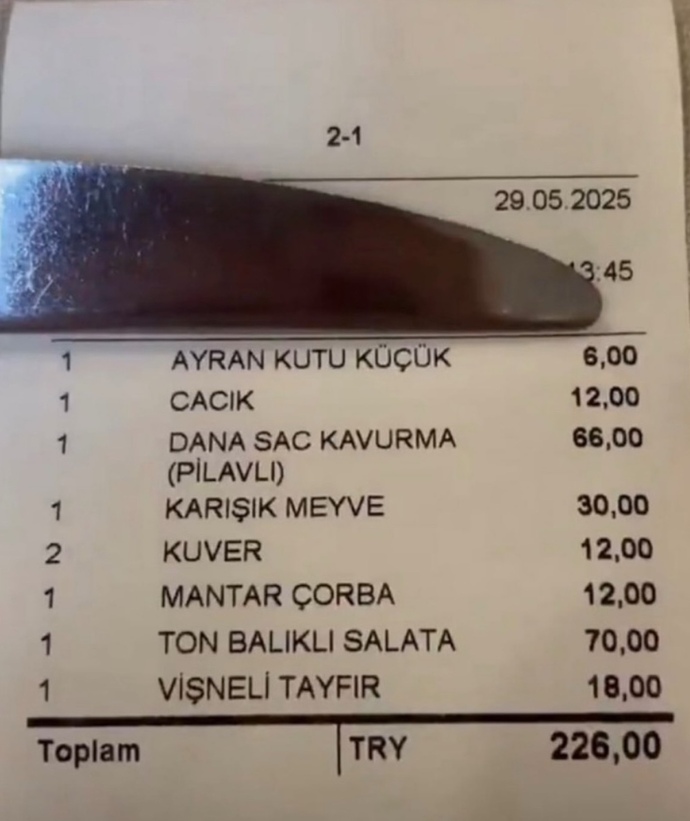 Meclis lokantasında fiyatları nasıl buldunuz?