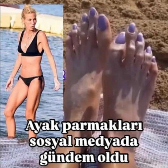 Çağla Şikelin ayak parmakları olay olmuşken bir soru size , diyelim ki flörtünüzün her şeyi mükemmel ayaklar böyle ister misiniz?