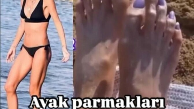 Çağla Şikelin ayak parmakları olay olmuşken bir soru size , diyelim ki flörtünüzün her şeyi mükemmel ayaklar böyle ister misiniz?