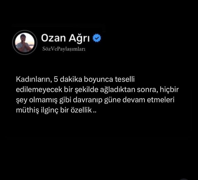 Bu özelliğimiz kadınlar açısından iyi ama karşı cins açısından zorluk mudur sizce?