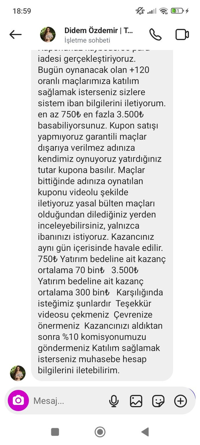 İnstagram da bahis kupon hesapları oynayan var mı?