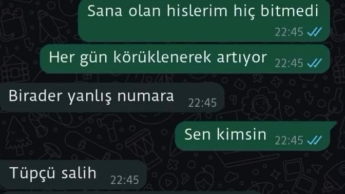 Yanlış numaraya mesaj attınız mı hiç?