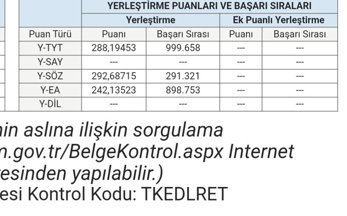 288 TYT puanıyla nereyi tercih edebilirim?