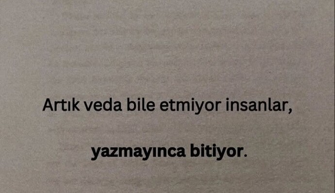 İnsanlar neden bir Veda etmeyi çok görürler?