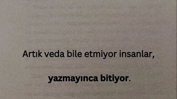 İnsanlar neden bir Veda etmeyi çok görürler?