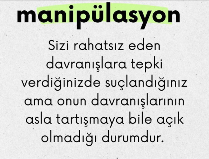 Manipülasyona maruz kaldığınız mı?