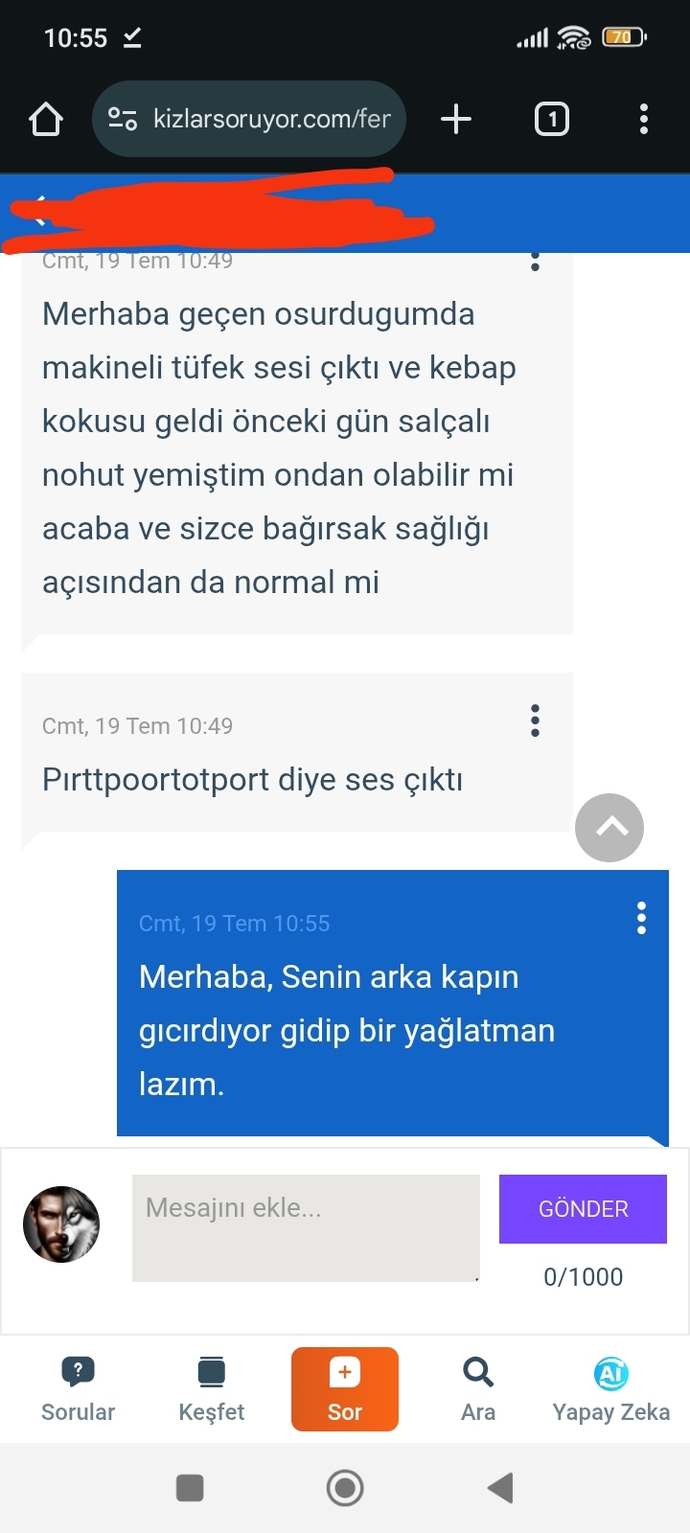 Aldığınız en tuhaf mesaj neydi?
