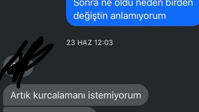 Eski sevgilim yazmıyor Kafayi yicem?