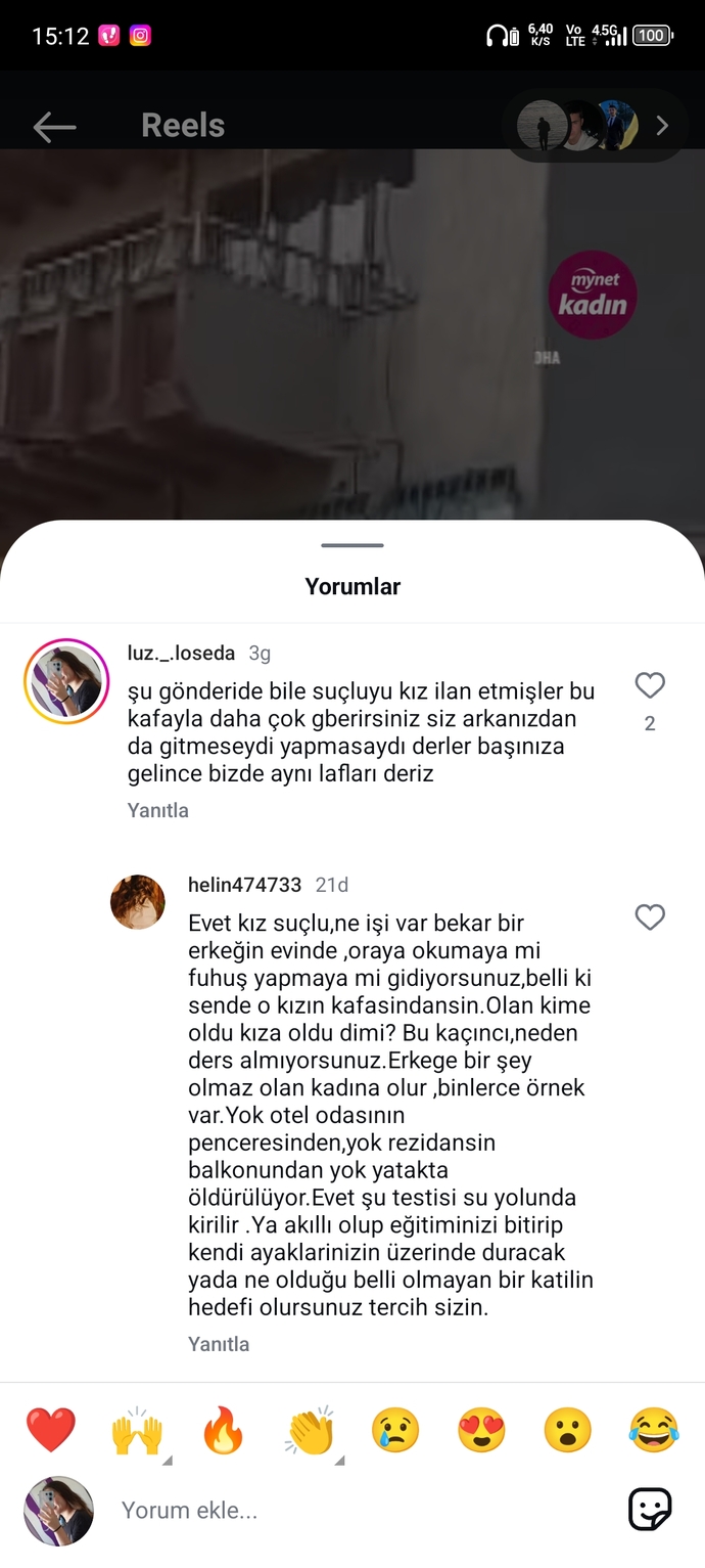 Kadın cinayetinde bile kadınları suçlayan kişileri i. dä. m etsek ülkece seviye atlamış olmaz mıydık?