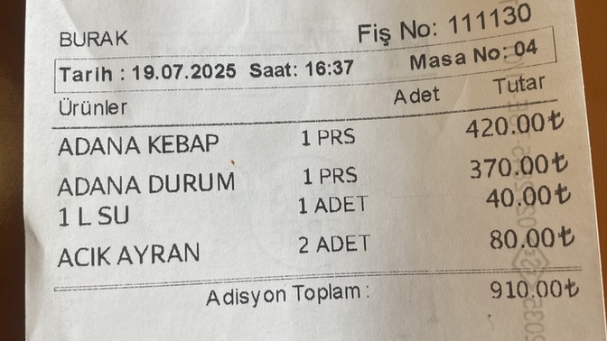 Haşim Ustada kebap fiyatları nasıl sizce?