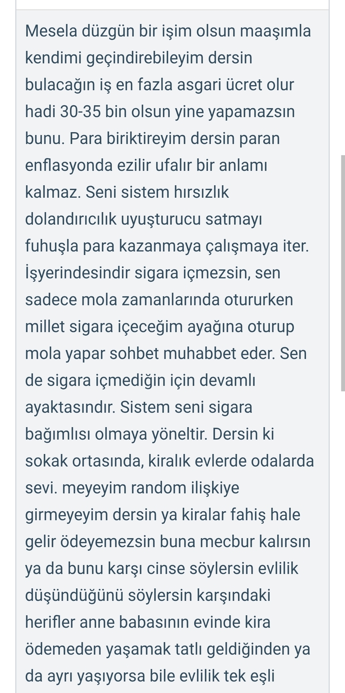 Türkiyede hem toplumun işleyişinde hem de devletin işleyişinde insanı yanlış yapmaya zorlama yok mu sizce de?