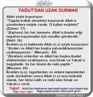 TAĞUT NEDİR? BİLENLER YAZSIN?