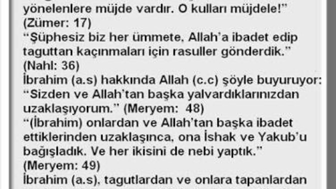 TAĞUT NEDİR? BİLENLER YAZSIN?