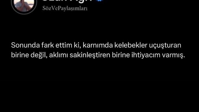 Karnınızda kelebekler mi? Uçuşsun yoksa aklınızı sakinleştiren birisi mi olsun?