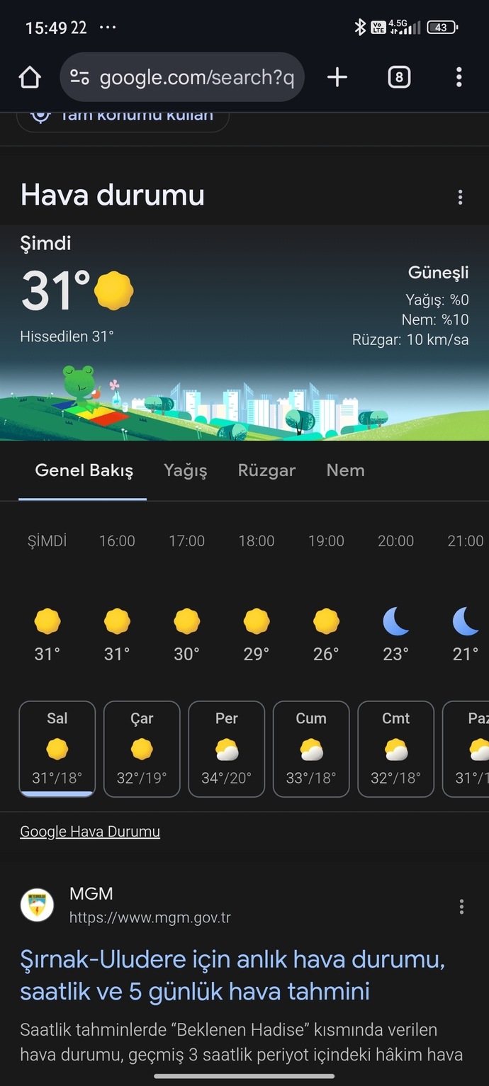 Sıcaklıklar hakkında ne düşünüyorsunuz?