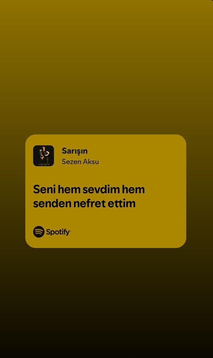 Bir şarkı sözü paylaşır mısın?