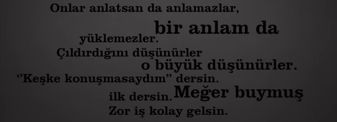 Bir şarkı sözü paylaşır mısın?