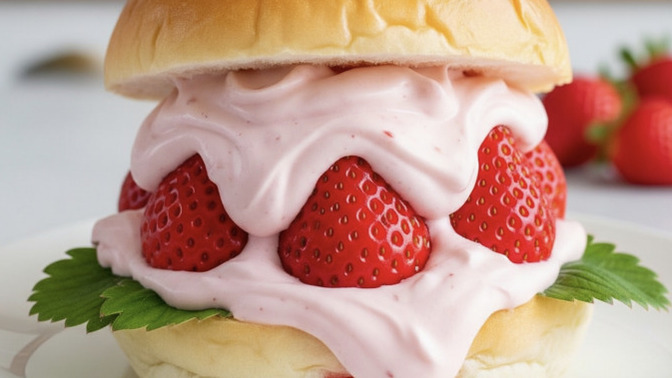 Daha önce hiç meyveli hamburger yediniz mi?