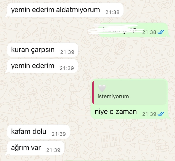 Bu kadar yemin eden insan aldatmaz demi?