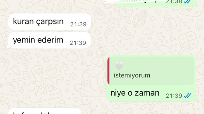Bu kadar yemin eden insan aldatmaz demi?