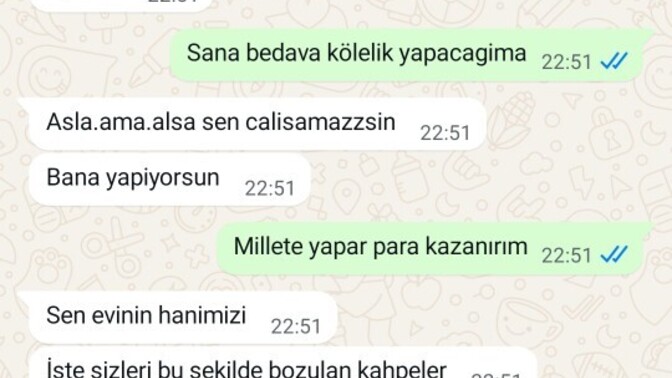 Çalışmak istiyorum dediğimde kocamın verdiği tepki?