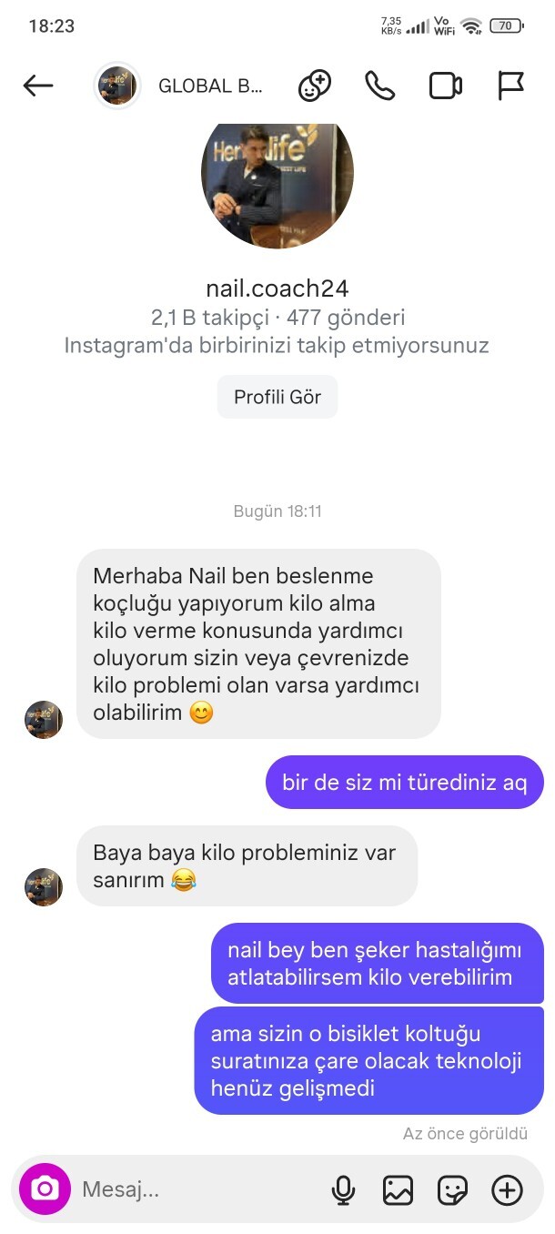 Ya bunlar her kilolu gördüğüne yazıp moral bozma hakkını nerden buluyorlar?