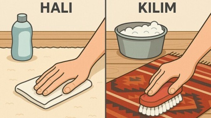 Halı mı kilim mi daha temiz hissettiriyor size 🧺🧼?