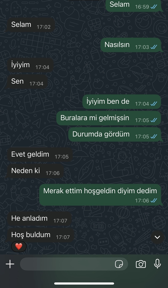 Sizce eski sevgilim görüşmeye istekli mi?