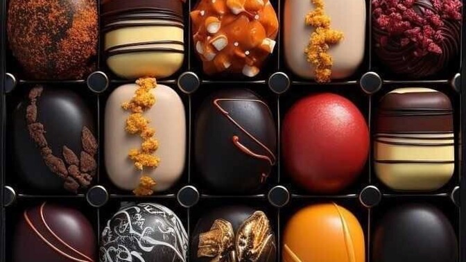 Görseldeki çikolatalar size de çok lezzetli ve şirin gelmiyor mu?