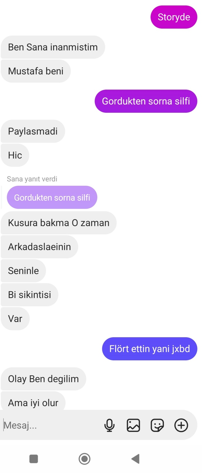 Bu kız arkadaşımla flört etmismidir sanki manipülasyonda yapıyor gibi?