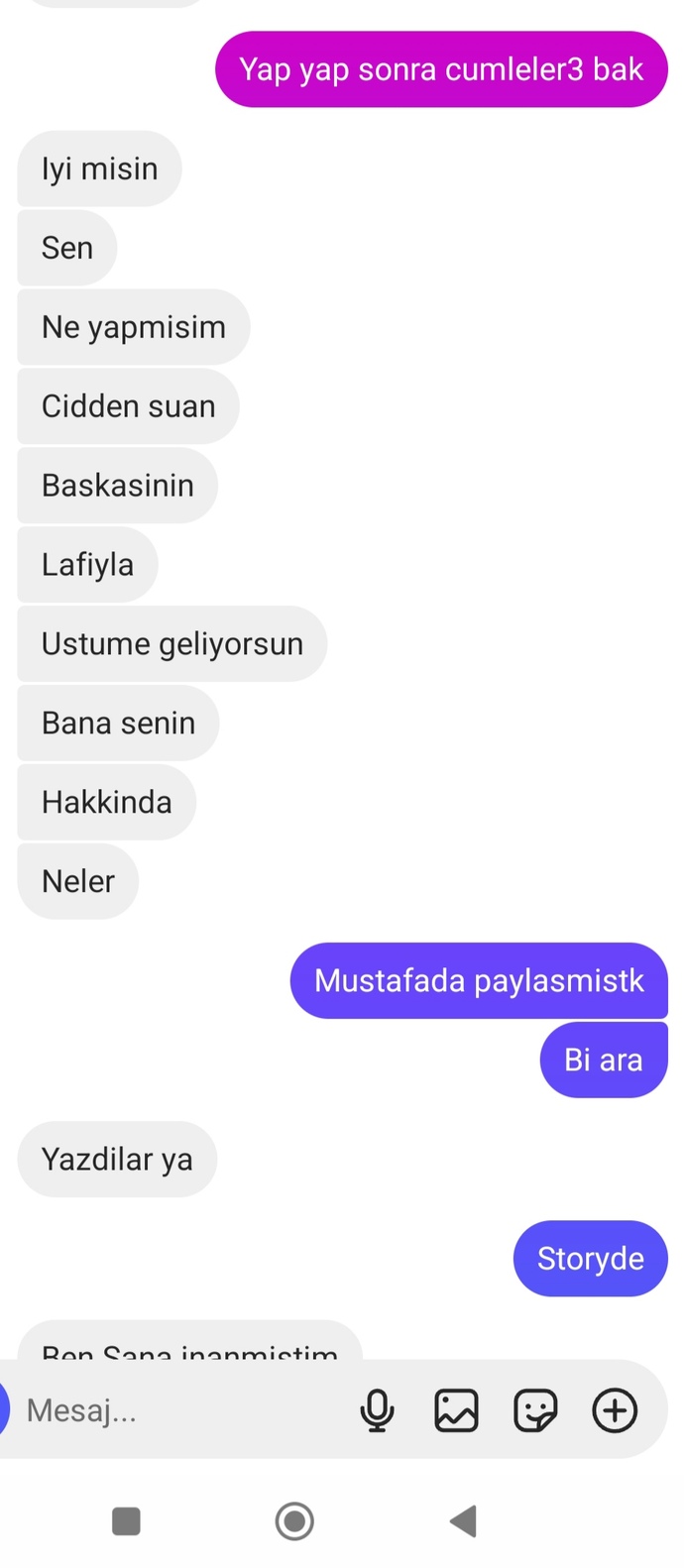 Bu kız arkadaşımla flört etmismidir sanki manipülasyonda yapıyor gibi?