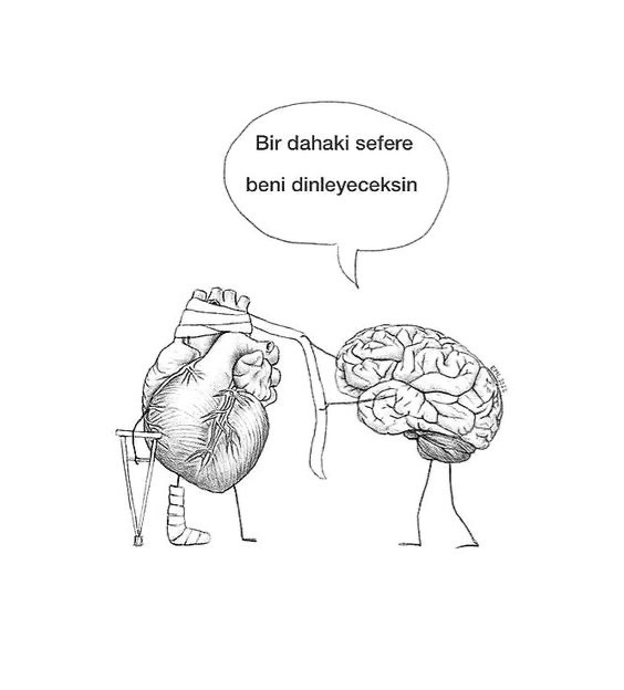 Mantık kalbi iyileştiriyor görselde
