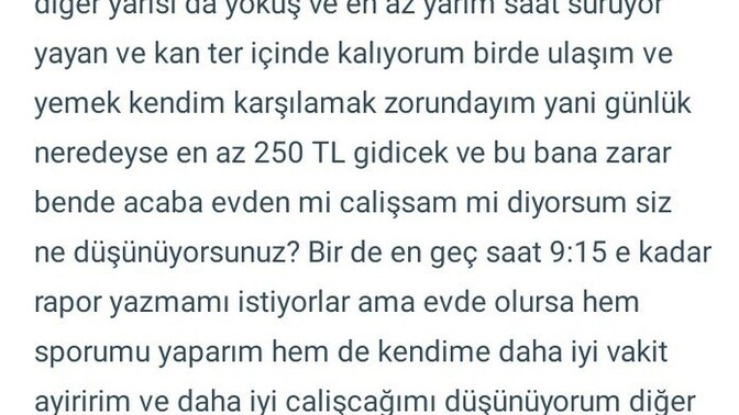 Ofis mi evde mi?